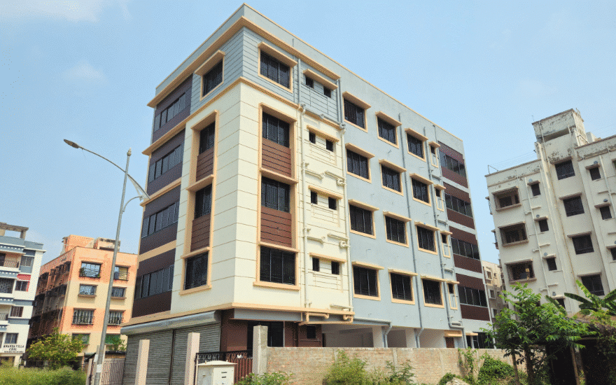 Front elevation of BS Nest residential apartment by BS Group Top Real Estate Companies in Kolkata