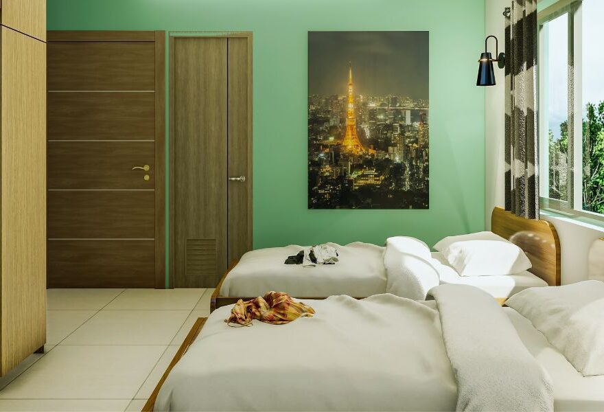 Spacious modern bedroom with premium interiors at BS Group Best Real Estate Companies in Kolkata