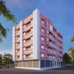 3D elevation rendering of Pragati Dham residential apartment by BS Group Top Real Estate Developers in Kolkata